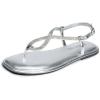 image:imageDREAM PAIRS Womens Flat Sandals Dressy Rhinestone Thong Ankle Strap Summer Gladiator SandalsSilver
