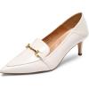 image:imageDREAM PAIRS Womens Heels Pointed Toe Kitten Heels Pump Shoes Whitepu  10 SDPU2313W