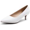 image:imageDREAM PAIRS Womens Pumps Kitten Heel Pointed Toe Shoes for Women Comfortable Office Work Dress ShoesWhitepu