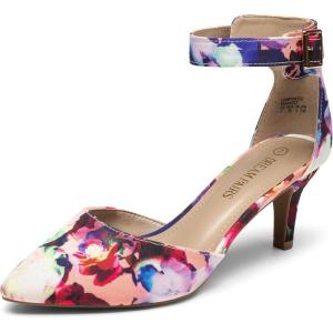 image:imageDREAM PAIRS Kitten Heel Low Heel for Women Closed Pointed Toe Pumps Wedding Party Sexy Dress Shoes LowpointedFloral