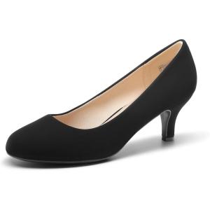 image:imageDREAM PAIRS Womens Dress Comfortable Low Heel Pump ShoesBlacknubuck