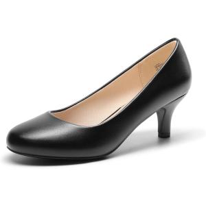 image:imageDREAM PAIRS Womens Dress Comfortable Low Heel Pump ShoesBlackpu