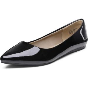 image:imageDREAM PAIRS Womens Dress Pointed Toe Flats Ballet Comfort Soft Slip On Casual Flat Shoes for Work Office BusinessBlackPat