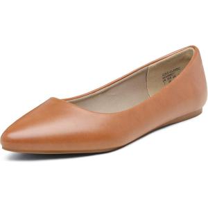 image:imageDREAM PAIRS Womens Dress Pointed Toe Flats Ballet Comfort Soft Slip On Casual Flat Shoes for Work Office BusinessTanPu