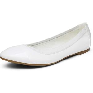 image:imageDREAM PAIRS Womens SoleFlex Ballerina Walking Flats ShoesWhite