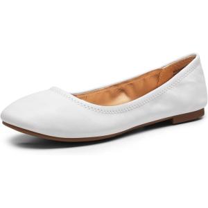 image:imageDREAM PAIRS Womens SoleHappy Ballerina Walking Flats ShoesWhite