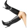 image:imageDREAM PAIRS Knee High Boots for Women Sexy Pointed Toe Stiletto High Heel Boots Fashion amp Classic Dress ShoesBlackpu