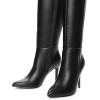 image:imageDREAM PAIRS Knee High Boots for Women Sexy Pointed Toe Stiletto High Heel Boots Fashion amp Classic Dress ShoesBlackpu