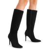 image:imageDREAM PAIRS Knee High Boots for Women Sexy Pointed Toe Stiletto High Heel Boots Fashion amp Classic Dress ShoesBlacksede