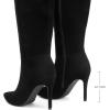 image:imageDREAM PAIRS Knee High Boots for Women Sexy Pointed Toe Stiletto High Heel Boots Fashion amp Classic Dress ShoesBlacksede
