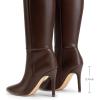 image:imageDREAM PAIRS Knee High Boots for Women Sexy Pointed Toe Stiletto High Heel Boots Fashion amp Classic Dress ShoesBrown