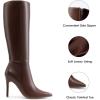 image:imageDREAM PAIRS Knee High Boots for Women Sexy Pointed Toe Stiletto High Heel Boots Fashion amp Classic Dress ShoesBrown