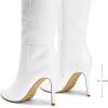 image:imageDREAM PAIRS Knee High Boots for Women Sexy Pointed Toe Stiletto High Heel Boots Fashion amp Classic Dress ShoesWhitepu