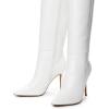 image:imageDREAM PAIRS Knee High Boots for Women Sexy Pointed Toe Stiletto High Heel Boots Fashion amp Classic Dress ShoesWhitepu