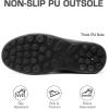 image:imageDREAM PAIRS Winter Boots for Women Warm Fur Lined with Zipper Flat Ankle Boots Comfortable Lightweight Outdoor Indoor BootiesBlack