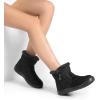 image:imageDREAM PAIRS Winter Boots for Women Warm Fur Lined with Zipper Flat Ankle Boots Comfortable Lightweight Outdoor Indoor BootiesBlack