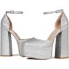 image:imageDREAM PAIRS Womens High Chunky Platform Closed Toe Block Heels Square Toe Ankle Strap Dress Wedding Party Pumps Shoes AureliaSilverrhinestone