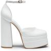 image:imageDREAM PAIRS Womens High Chunky Platform Closed Toe Block Heels Square Toe Ankle Strap Dress Wedding Party Pumps Shoes AureliaWhite