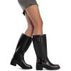 image:imageDREAM PAIRS Womens Knee High Boots Combat Boots Goth Boot Lace Up Adjustable Buckles Chunky Low Heel Fall Booties with Side Zipper to Put on and offBlackBrown