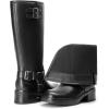 image:imageDREAM PAIRS Womens Knee High Boots Combat Boots Goth Boot Lace Up Adjustable Buckles Chunky Low Heel Fall Booties with Side Zipper to Put on and offBlackpu