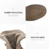 image:imageDREAM PAIRS Womens Mid Calf Builtin Wallet Pocket Lace up Military Combat BootsKhaki