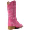 image:imageDREAM PAIRS Womens Square Toe Cowboy Cowgirl Boots Pull On Low Chunky Heel Mid Calf Western Boots with Embroidered Stitched for Theme Party Country ConcertPink