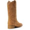 image:imageDREAM PAIRS Womens Square Toe Cowboy Cowgirl Boots Pull On Low Chunky Heel Mid Calf Western Boots with Embroidered Stitched for Theme Party Country ConcertTan