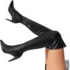 image:imageDREAM PAIRS Womens Thigh High Boots Over The Knee Heels Long Sexy Pointed Toe BootsBlackPu