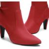 image:imageDREAM PAIRS Womens Thigh High Boots Over The Knee Heels Long Sexy Pointed Toe BootsRedSuede