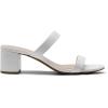 image:imageDREAM PAIRS Womens Two Strap Open Toe Low Block Chunky Heels Sandals Dress Pumps Casual Summer Mules ShoesWhitestone