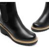 image:imageDREAM PAIRS Womens Wedge Chelsea Ankle Boots Fashion Round Toe Low Wedge Heel Platform Booties ShoesBlackpu
