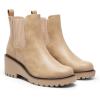 image:imageDREAM PAIRS Womens Wedge Chelsea Ankle Boots Fashion Round Toe Low Wedge Heel Platform Booties ShoesNudenubuck