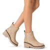 image:imageDREAM PAIRS Womens Wedge Chelsea Ankle Boots Fashion Round Toe Low Wedge Heel Platform Booties ShoesNudenubuck