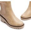 image:imageDREAM PAIRS Womens Wedge Chelsea Ankle Boots Fashion Round Toe Low Wedge Heel Platform Booties ShoesNudenubuck