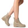 image:imageDREAM PAIRS Womens Wedge Chelsea Ankle Boots Fashion Round Toe Low Wedge Heel Platform Booties ShoesTaupenubuck