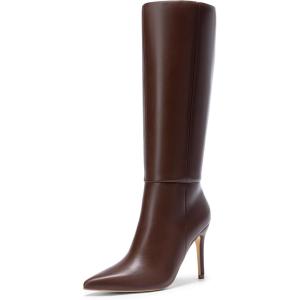 image:imageDREAM PAIRS Knee High Boots for Women Sexy Pointed Toe Stiletto High Heel Boots Fashion amp Classic Dress ShoesBrown