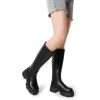 image:imageDREAM PAIRS Knee High Boots Comfortable Chunky Platform RoundToe Side Zip Boots for WomenBlack