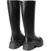 image:imageDREAM PAIRS Knee High Boots Comfortable Chunky Platform RoundToe Side Zip Boots for WomenBlack