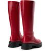 image:imageDREAM PAIRS Knee High Boots Comfortable Chunky Platform RoundToe Side Zip Boots for WomenRed