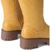 image:imageDREAM PAIRS Knee High Boots Comfortable Chunky Platform RoundToe Side Zip Boots for WomenYellow