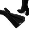 image:imageDREAM PAIRS Knee High Boots for Women Square Toe Gogo Chunky Heel Tall Boot Fashion Side Zipper Long BootAll Black