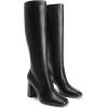 image:imageDREAM PAIRS Knee High Boots for Women Square Toe Gogo Chunky Heel Tall Boot Fashion Side Zipper Long BootBlack