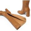 image:imageDREAM PAIRS Knee High Boots for Women Square Toe Gogo Chunky Heel Tall Boot Fashion Side Zipper Long BootYellow