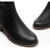 image:imageDREAM PAIRS Womens Ankle Boots Classic Low Chunky Heel Side Zipper Booties ShoesBlackpu