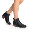 image:imageDREAM PAIRS Womens Ankle Boots Classic Low Chunky Heel Side Zipper Booties ShoesBlackpu