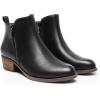 image:imageDREAM PAIRS Womens Ankle Boots Classic Low Chunky Heel Side Zipper Booties ShoesBlackpu