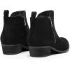 image:imageDREAM PAIRS Womens Ankle Boots Classic Low Chunky Heel Side Zipper Booties ShoesBlacksuede