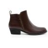 image:imageDREAM PAIRS Womens Ankle Boots Classic Low Chunky Heel Side Zipper Booties ShoesBrownpu