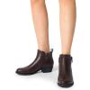 image:imageDREAM PAIRS Womens Ankle Boots Classic Low Chunky Heel Side Zipper Booties ShoesBrownpu