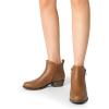 image:imageDREAM PAIRS Womens Ankle Boots Classic Low Chunky Heel Side Zipper Booties ShoesTanpu